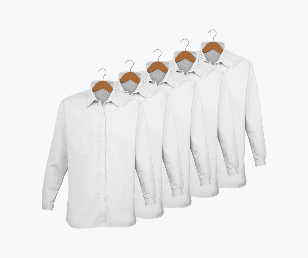 5 X Hung Shirts